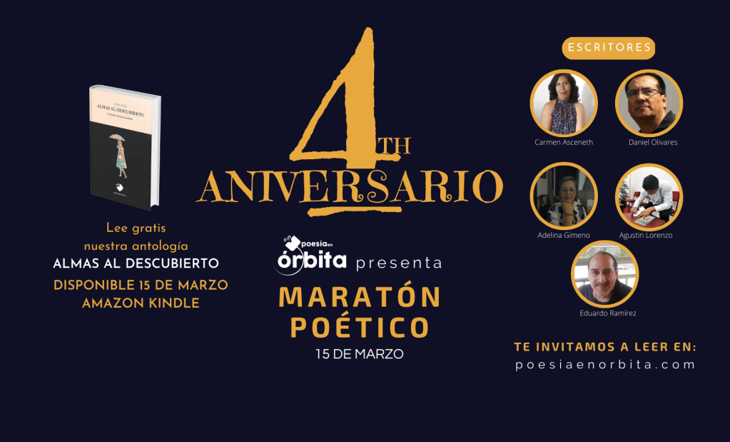 4.º ANIVERSARIO – POESÍA EN&nbsp;ÓRBITA